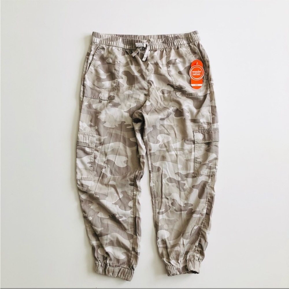 Wonder Nation Camouflage Tan Cargo Pants Size Large
